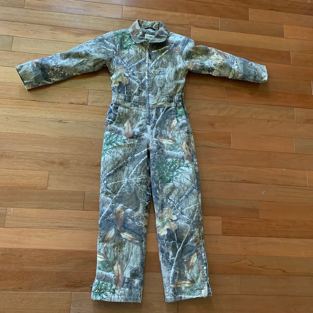 Magellan Realtree Edge Camo Coveralls Youth Small Hunting 2 Way Zip Insulated